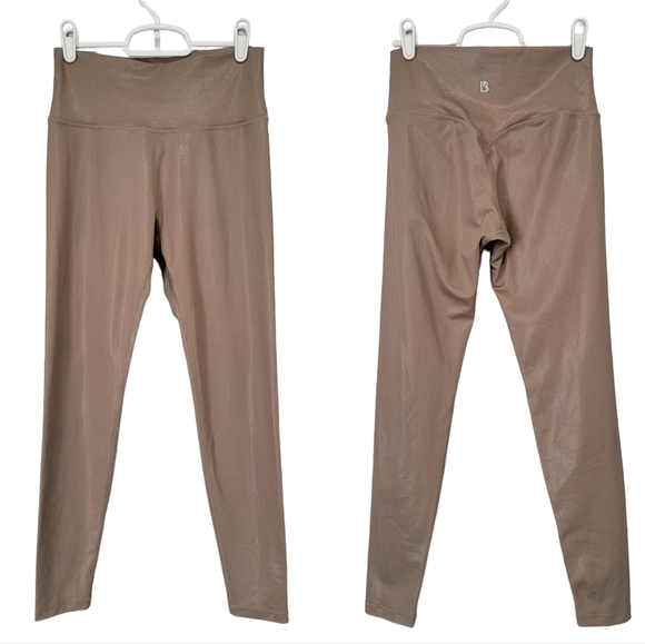 Buffbunny Collection Pants - BuffBunny tan shimmering high-rise leggings